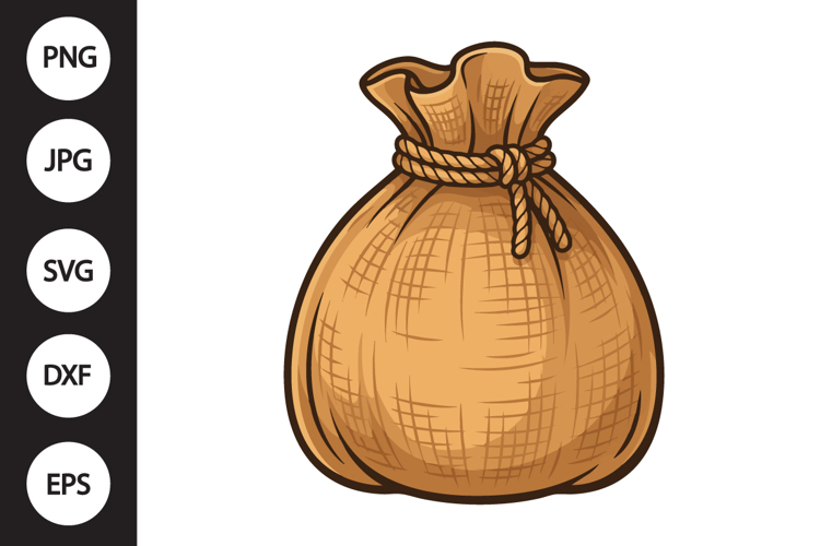Burlap Sack Bag SVG