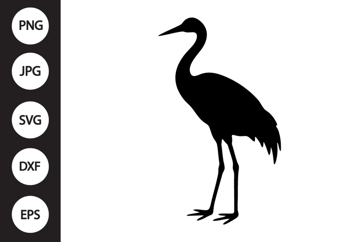 Crane Bird SVG