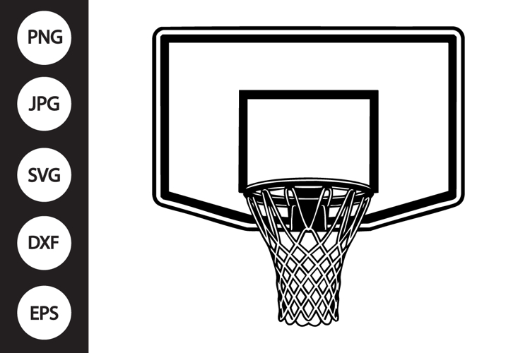 Basketball Hoop SVG example image 1