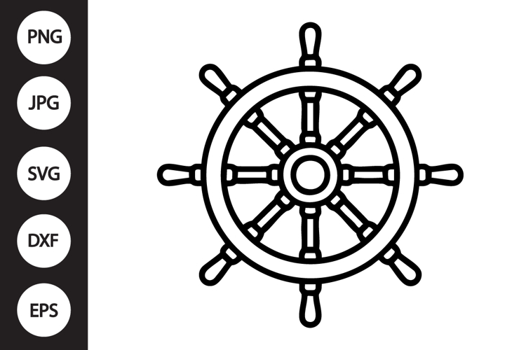 Ship Wheel Svg Image 15