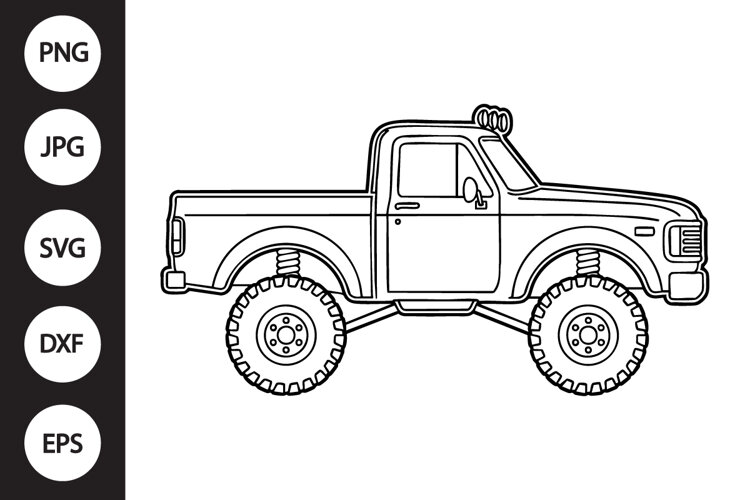 Off Road Truck SVG example image 1