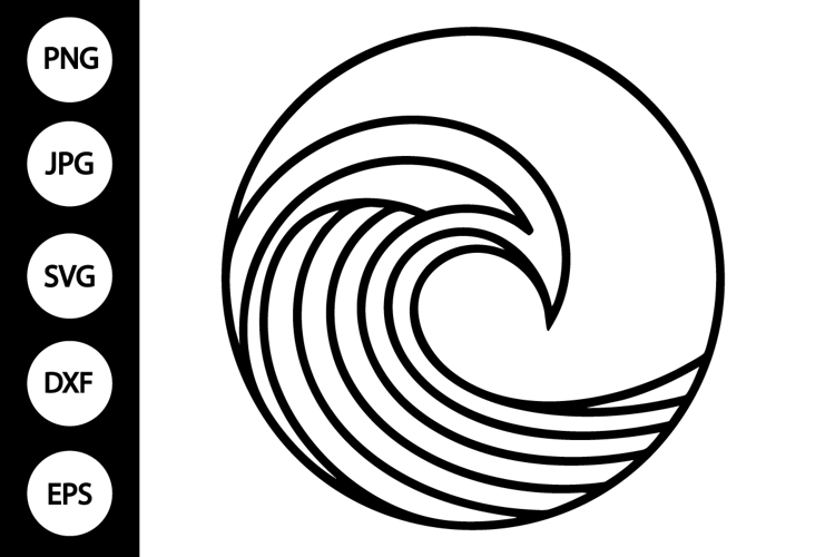 Wave Circle SVG