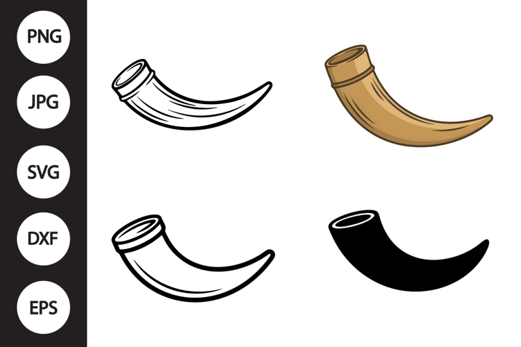 Drinking Horn SVG, Drinking Horn Clipart