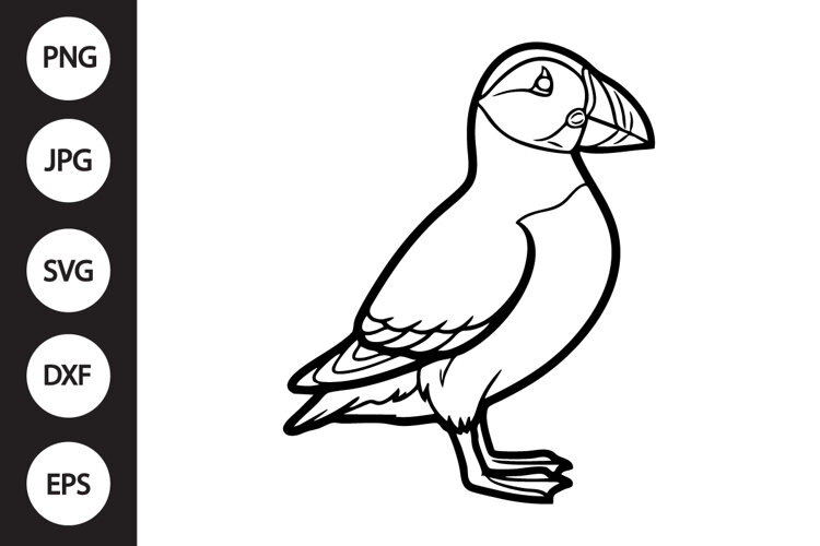Icelandic Puffin SVG example image 1