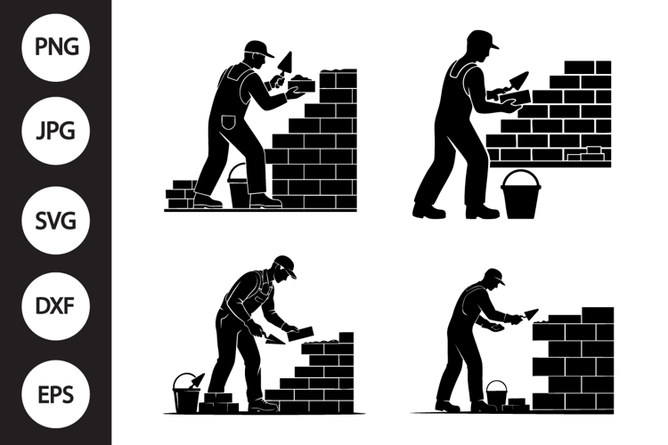 Bricklayer SVG, Bricklayer Clipart