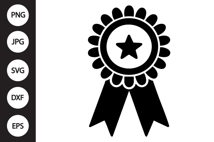 Award Ribbon Silhouette SVG