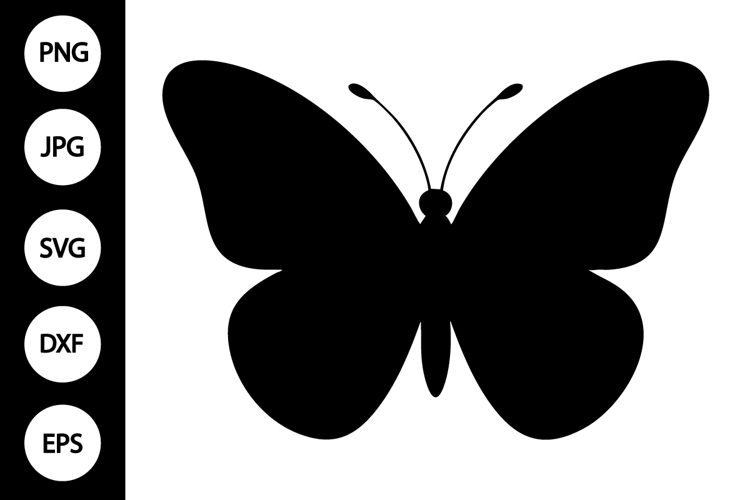 Simple Butterfly Silhouette SVG