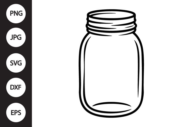 Mason Jar Clipart Image 4