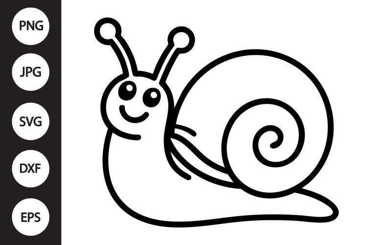 Snail Silhouette Image 14