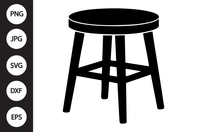 Wooden Stool SVG