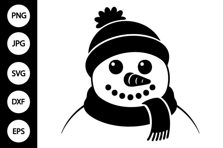 Silhouette Snowman Svg Image 5