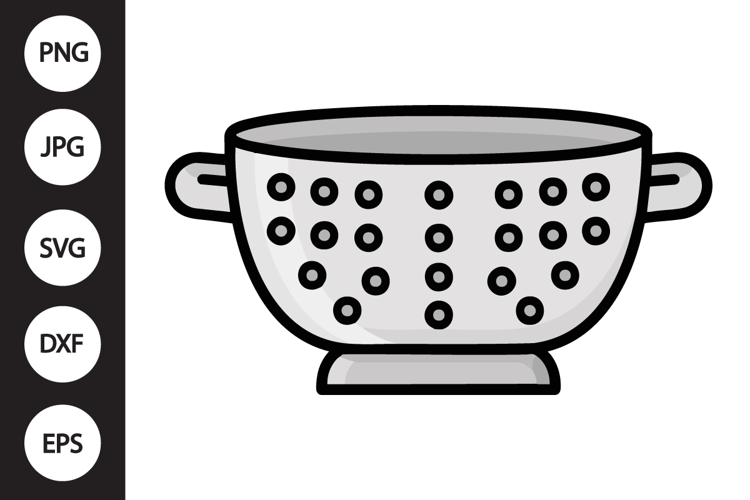 Kitchen Colander SVG