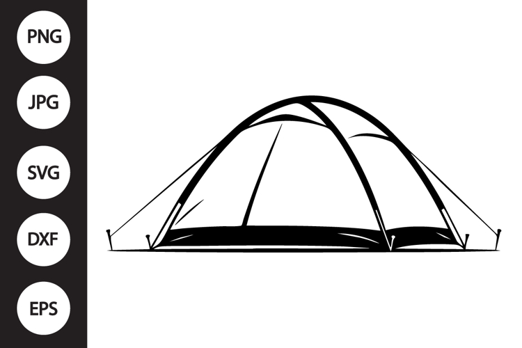Camping Tent SVG example image 1