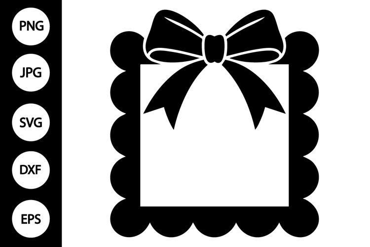 Spring Bow Frame SVG