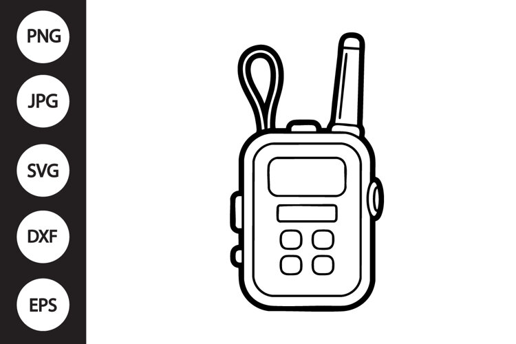 Handheld Radio SVG example image 1
