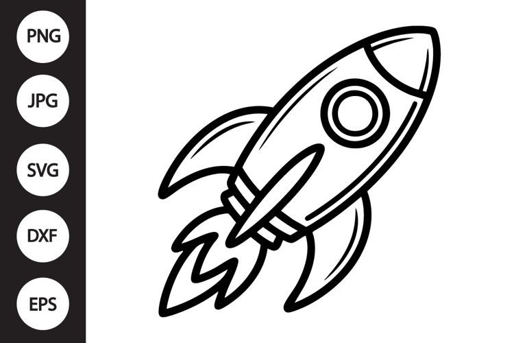 Rocket Ship Clipart Image 5