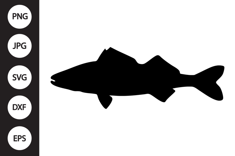 Walleye Fish SVG