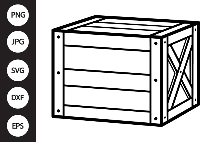 Wooden Packaging Box SVG
