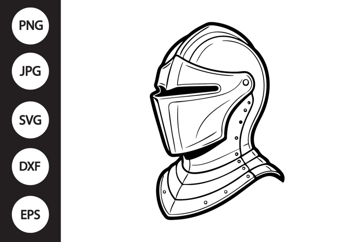Knight Helmet SVG