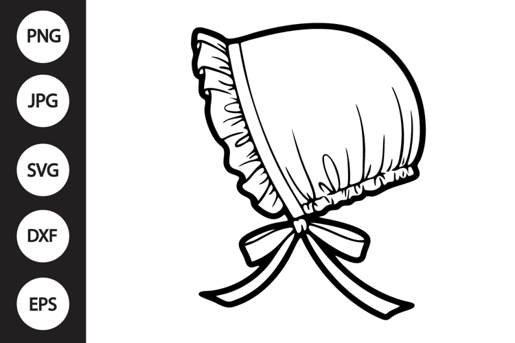 Baby Bonnet SVG