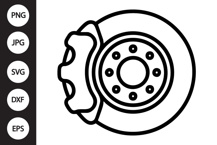 Brake Disc Caliper SVG