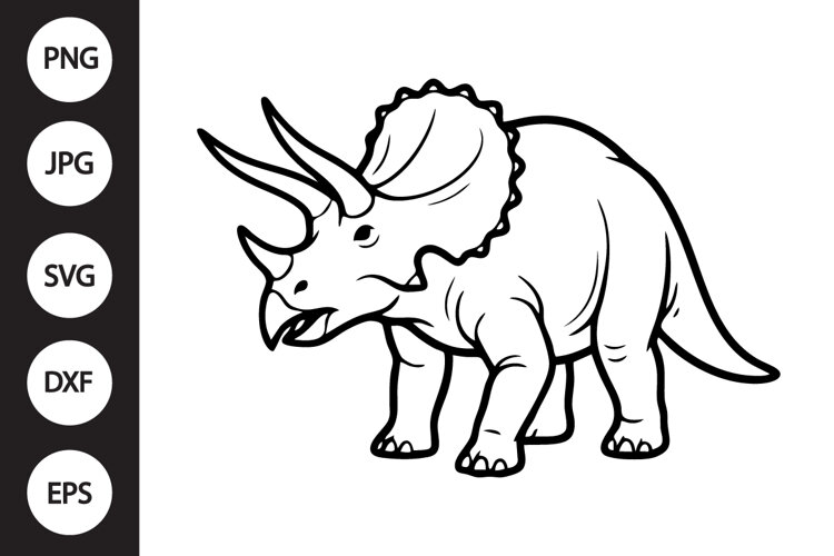 Triceratops SVG example image 1