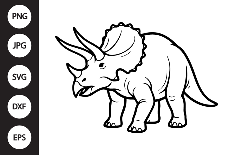 Triceratops SVG