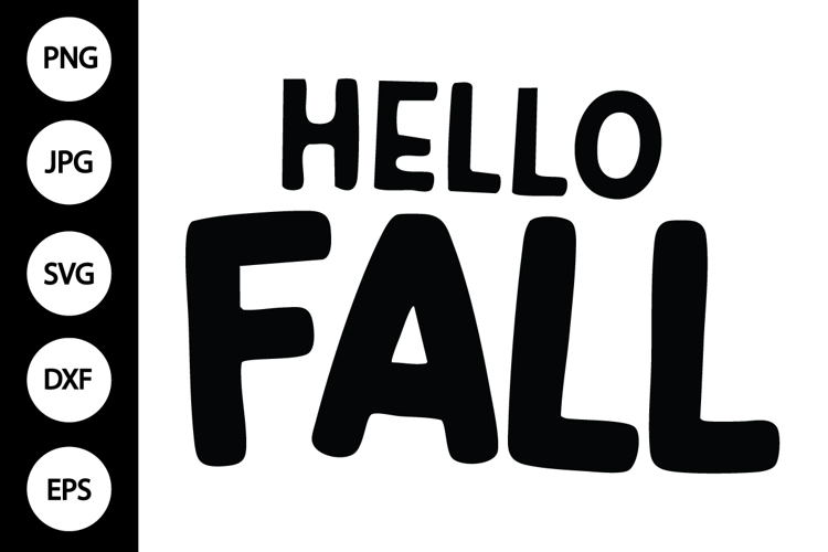 Hello Fall SVG