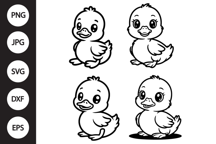 Duckling Svg Image 24