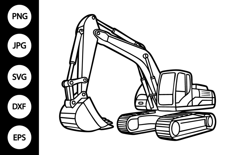 Excavator Svg Image 3