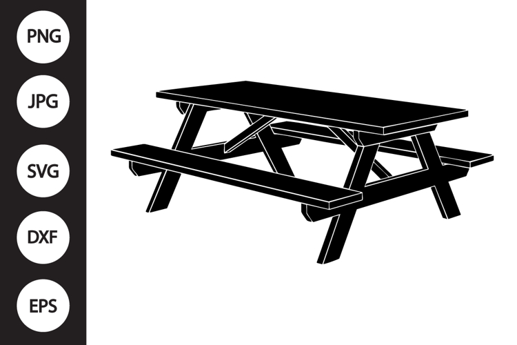Picnic Table Clipart Image 4