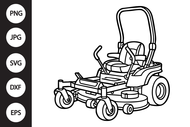 Lawn Mower Silhouette Image 17