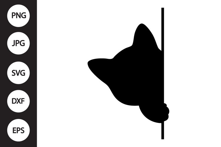 Cat Peeking Svg Image 13