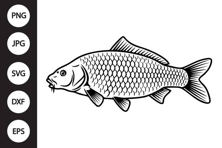 Carp Fish SVG example image 1