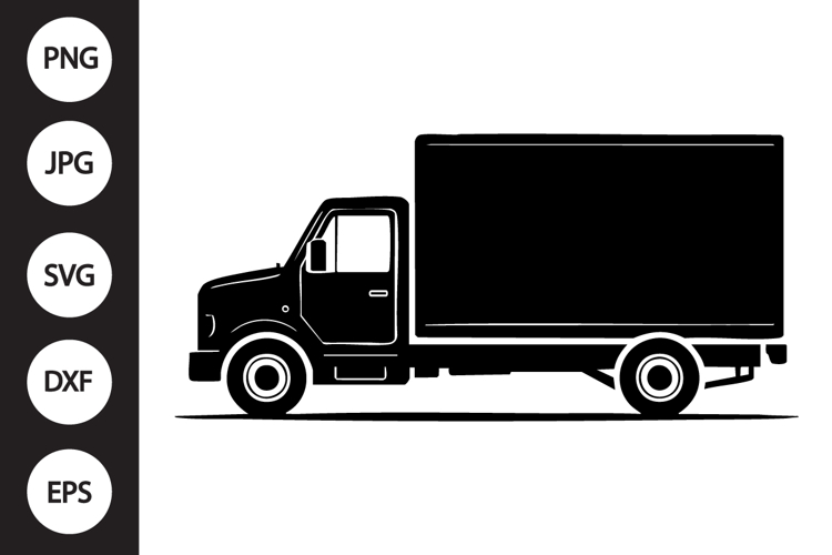 Box Truck Silhouette SVG