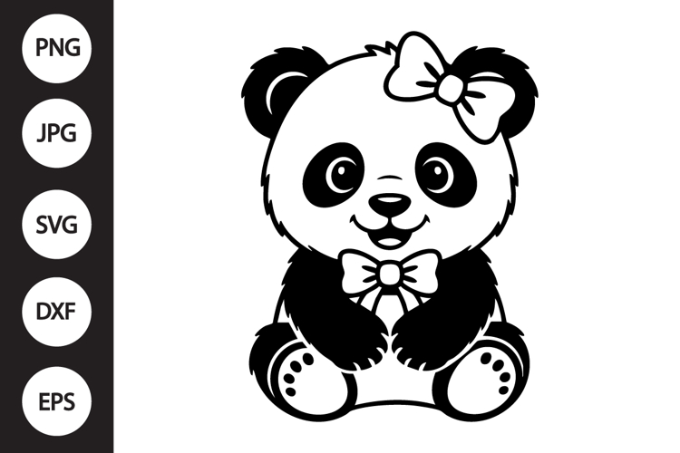 Panda Silhouette Image 9