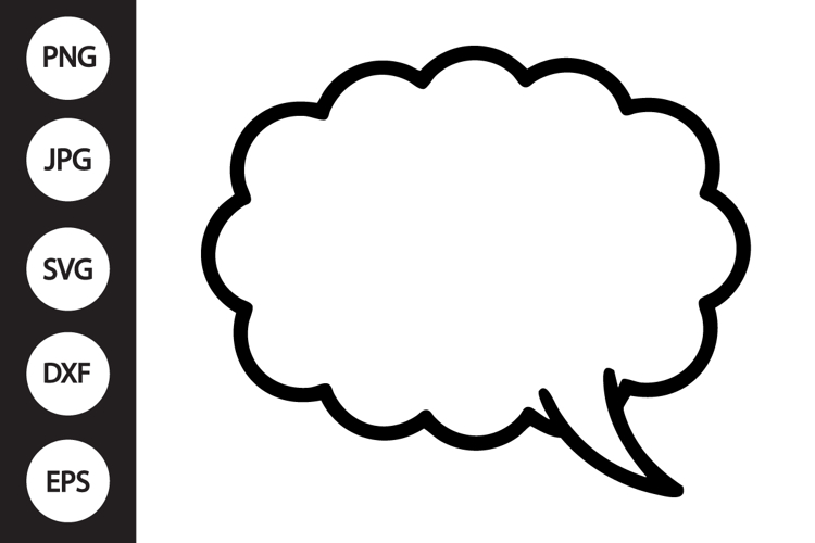 Comic Speech Bubble SVG