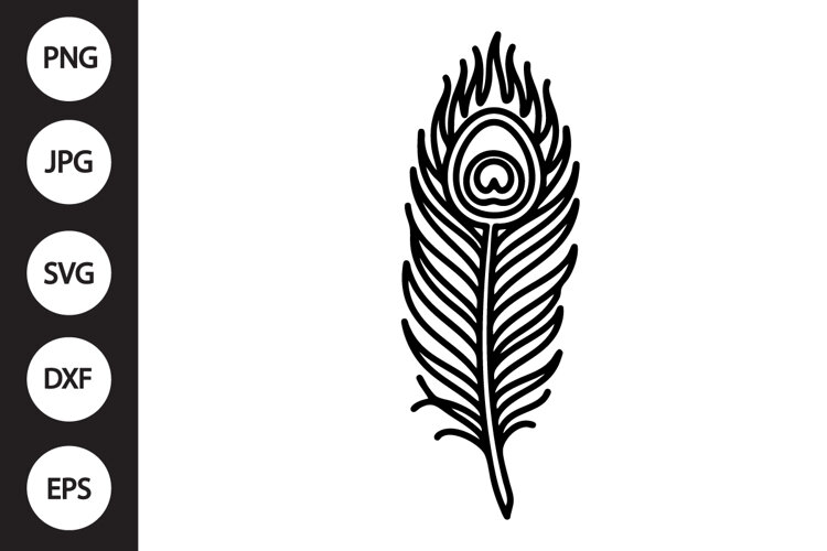 Peacock Feather SVG example image 1