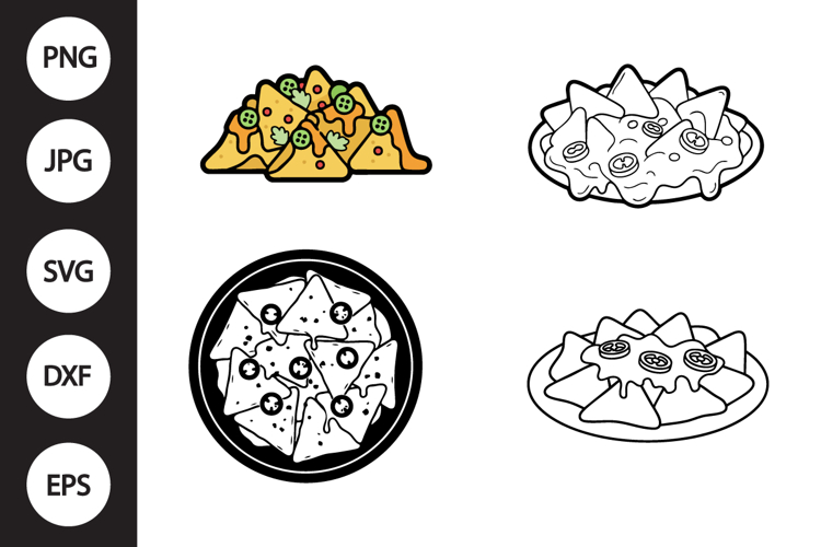 Nachos SVG, Nachos Clipart example image 1
