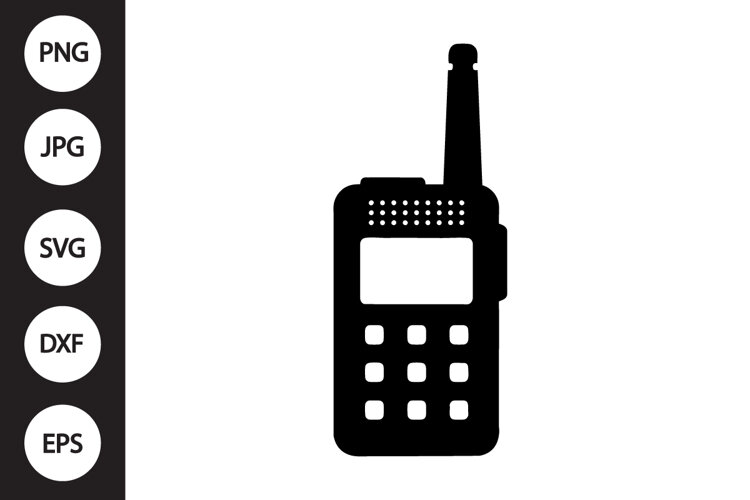 Handheld Radio SVG example image 1