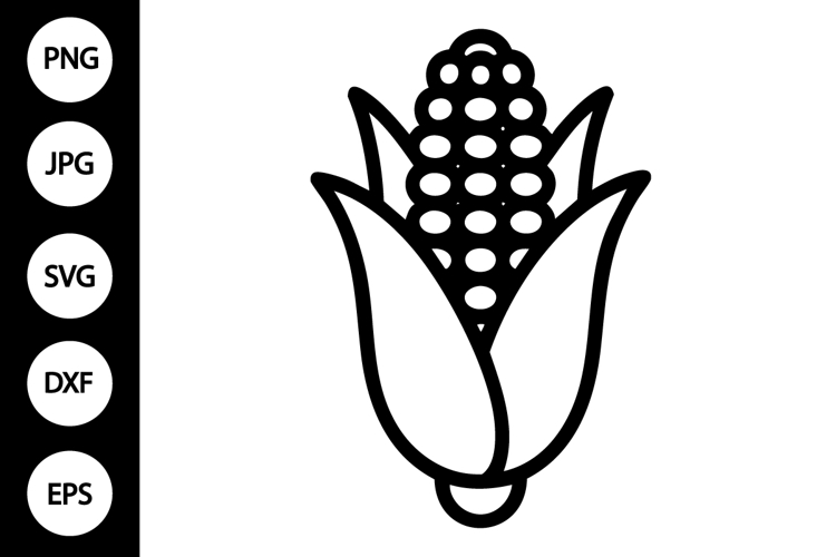 Corn Outline SVG, Coloring Page