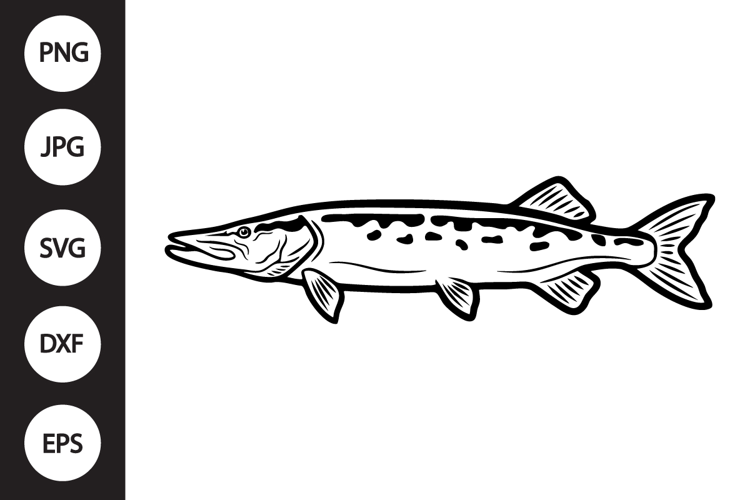 Muskellunge Fish SVG