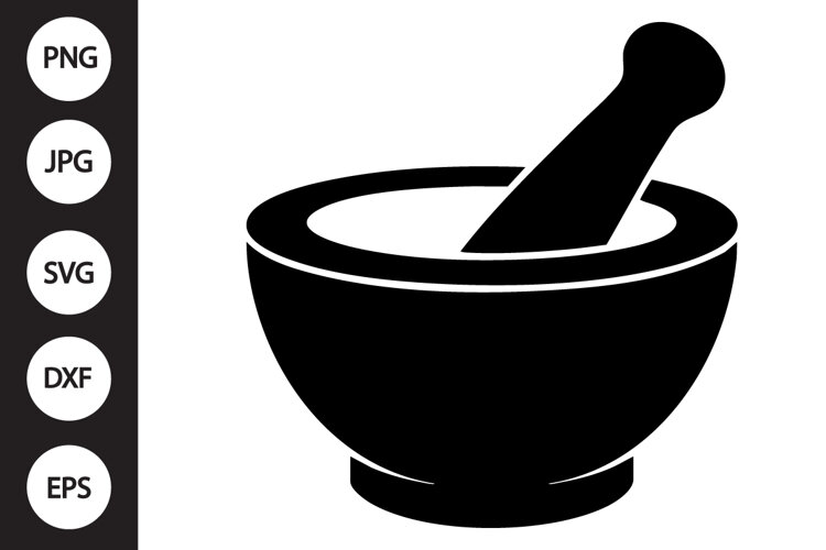 Mortar And Pestle SVG example image 1