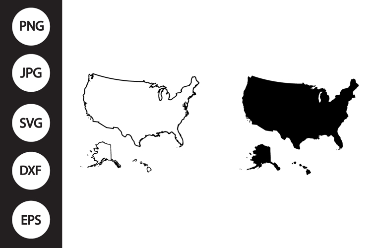 Usa Map Clipart