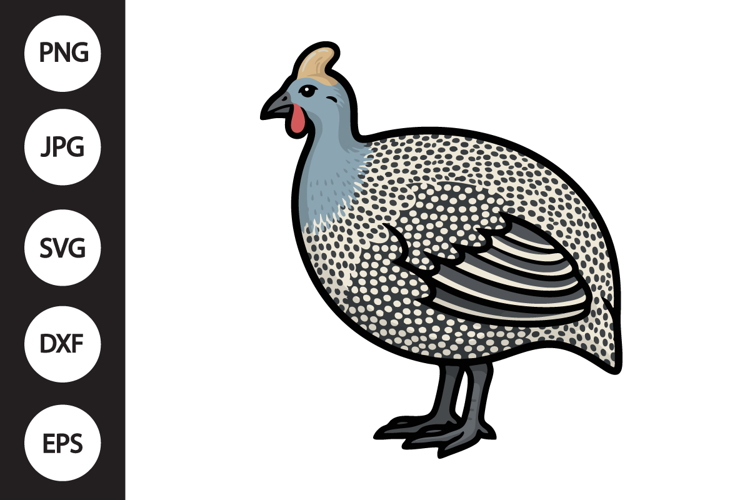 Guinea Fowl SVG