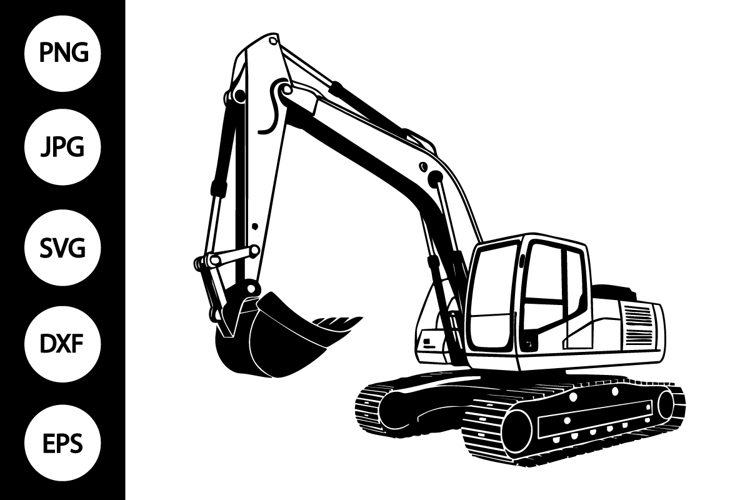 Excavator Svg Image 13