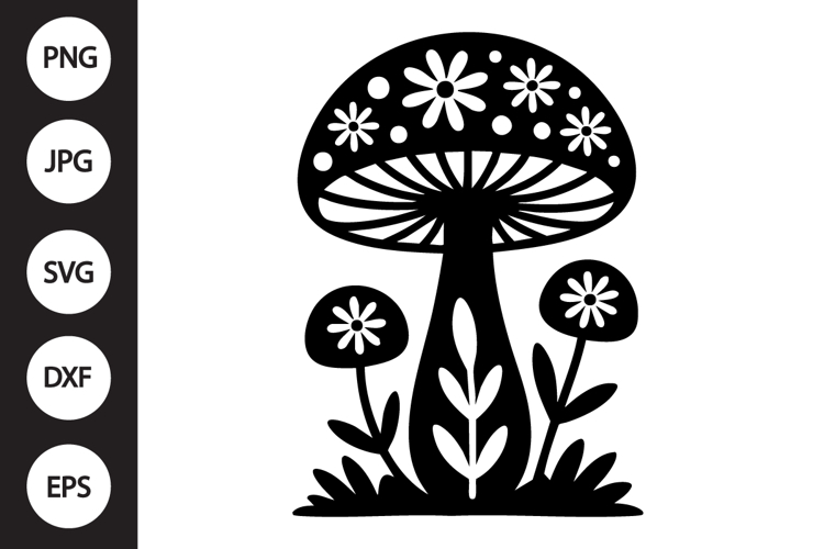 Mystical mushroom SVG