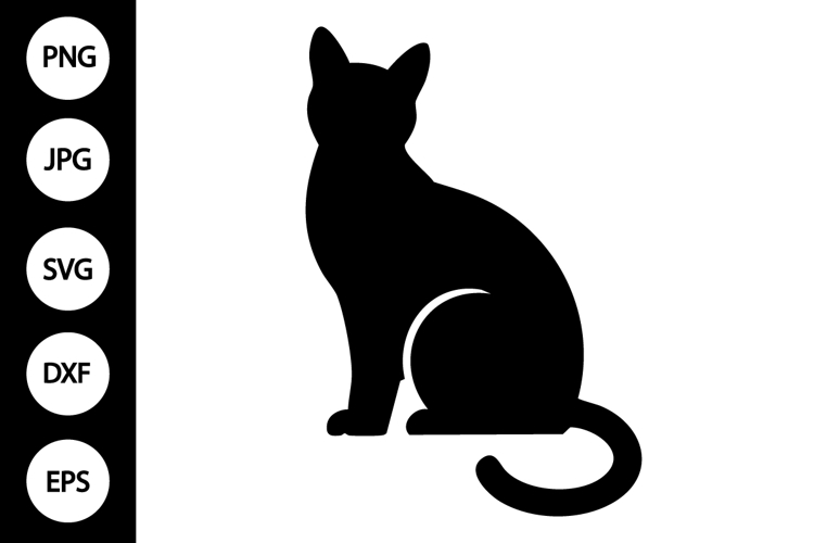 Cat Silhouette Clipart Image 4
