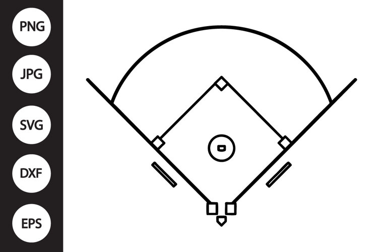 Baseball Field SVG example image 1