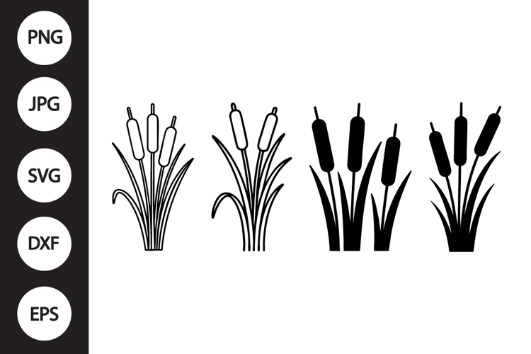 Cattail SVG, Cattail Clipart